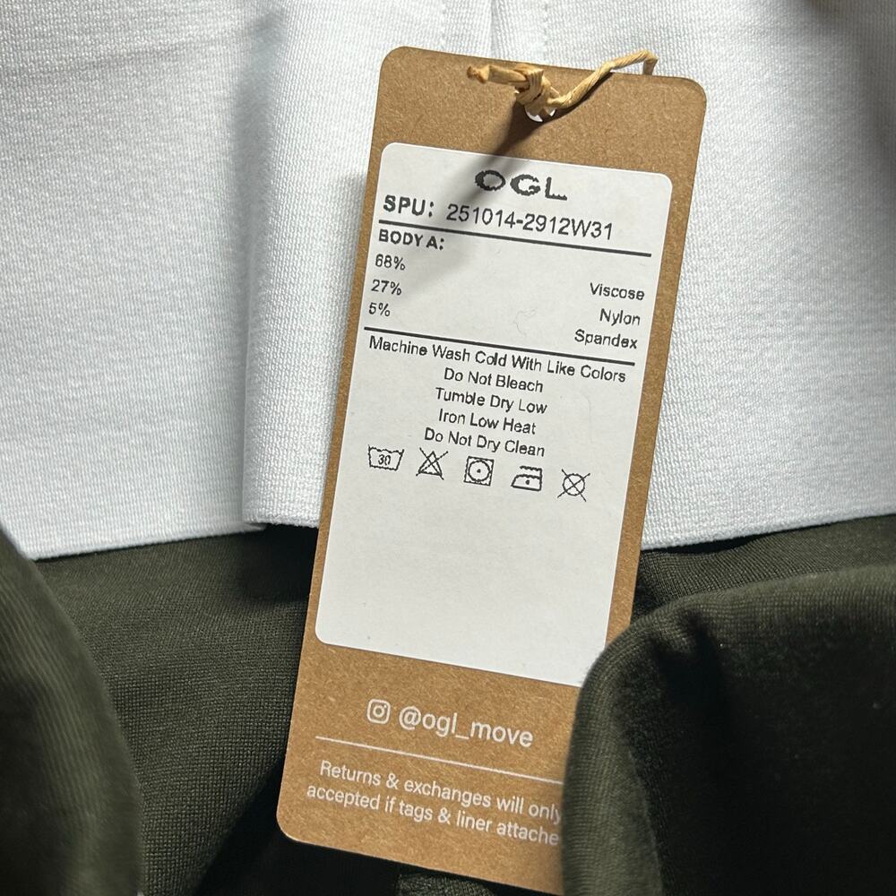 OGL Women's Tummy Control Slim Ponte The Everyday Pant XS Dark Olive New - Picture 8 of 8